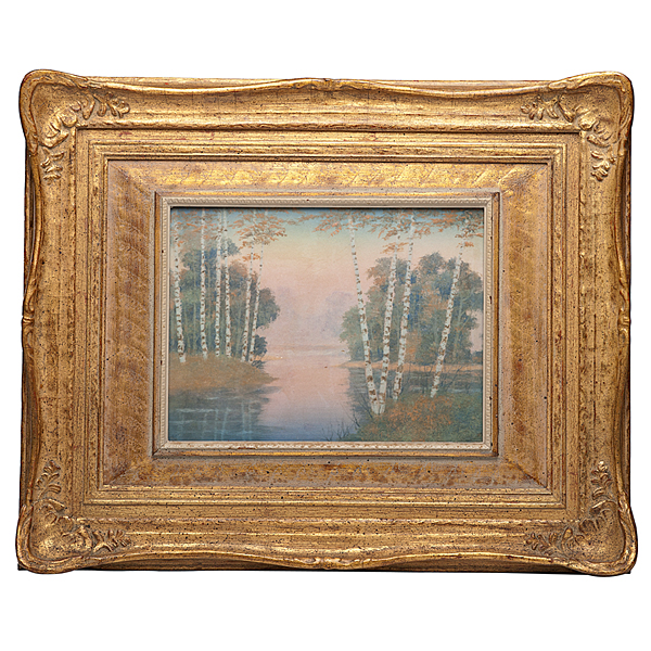 Rookwood Vellum Landscape Plaque by