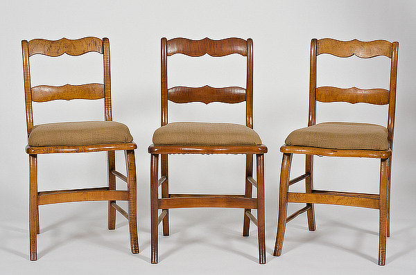 Maple Side Chairs American 19th century.
