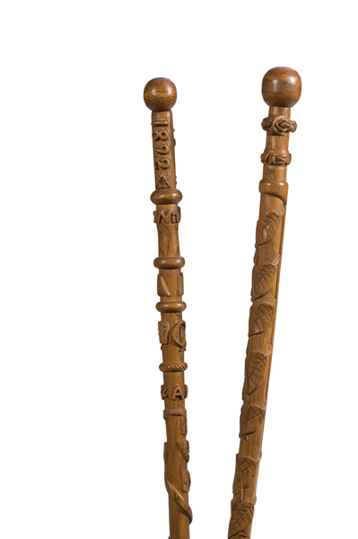 Masonic W Lewis Folk Art Canes 160fae