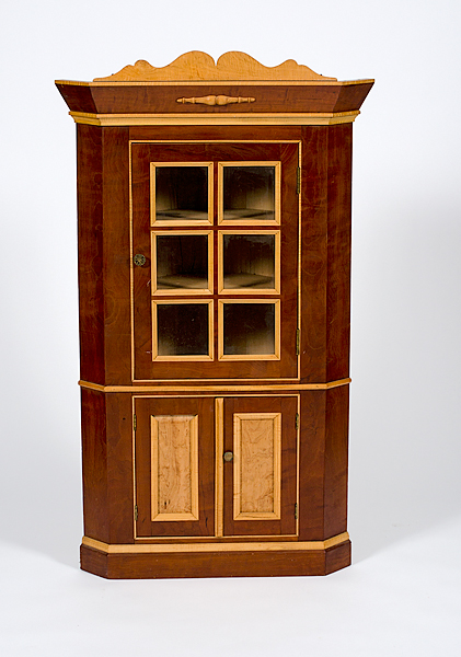 Miniature Pine Corner Cupboard 160fc0