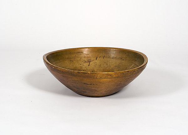 Turned Wood Bowl American probably