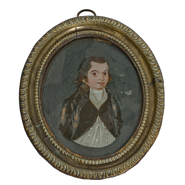 American Painted Miniature Portrait