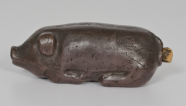 Sam Landon s Stoneware Pig Flask 161008