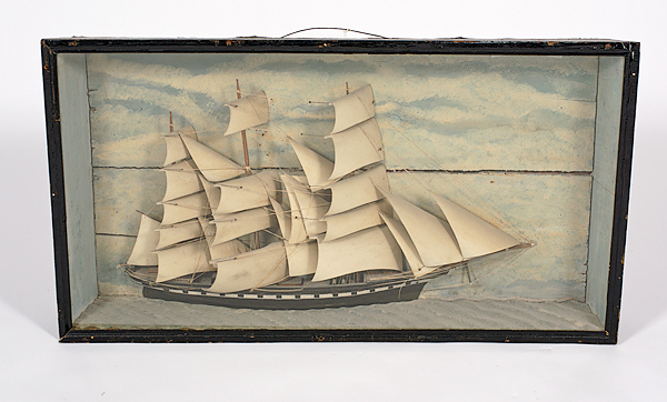 Ship Diorama American 19th century  161025