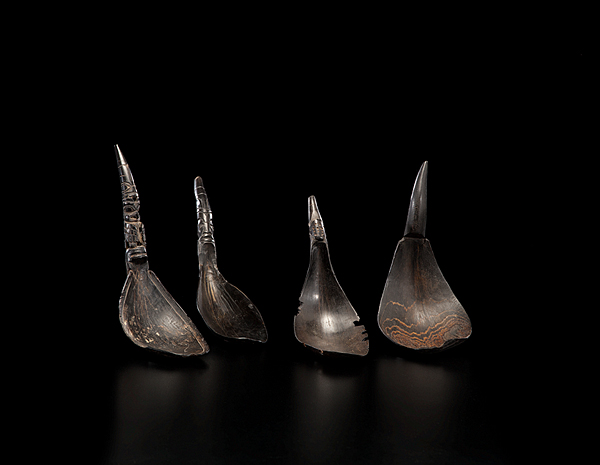 Northwest Coast Carved Horn Spoons 16106d