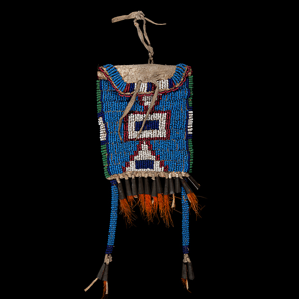 Sioux Beaded Hide Ration Pouch 1610cc