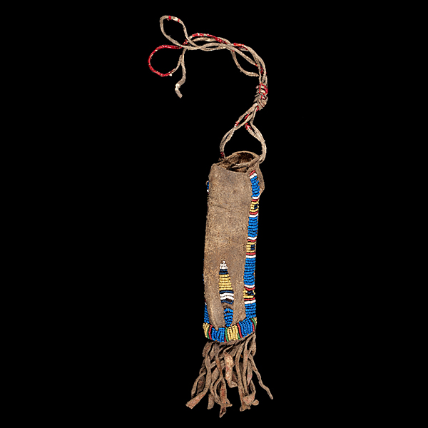 Northern Plains Beaded and Quilled Hide