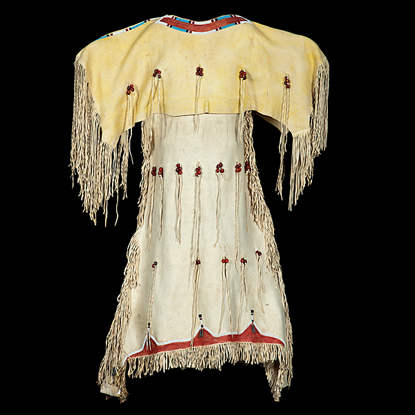 Southern Cheyenne Beaded Hide Dress 1610d6