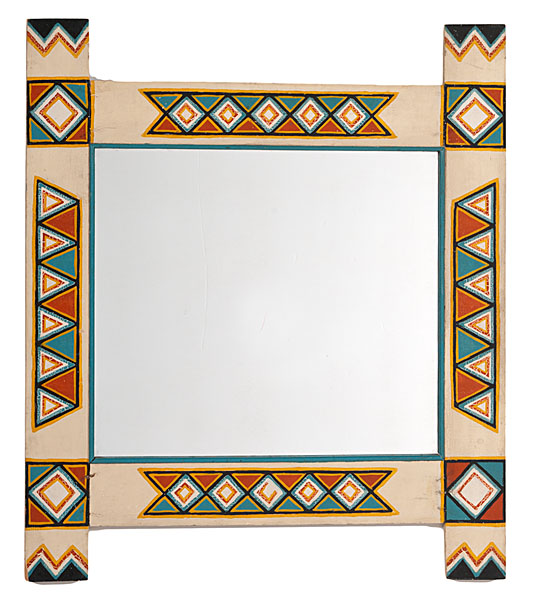 Painted Mirror from the Shiprock 1610e1