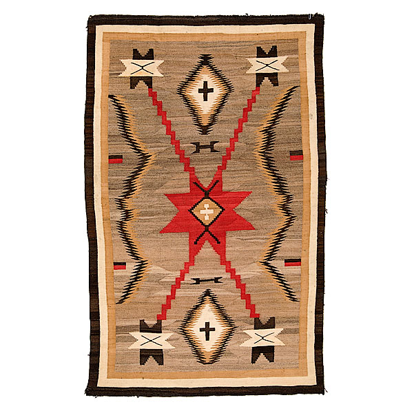 Navajo Storm Pattern Variant Weaving