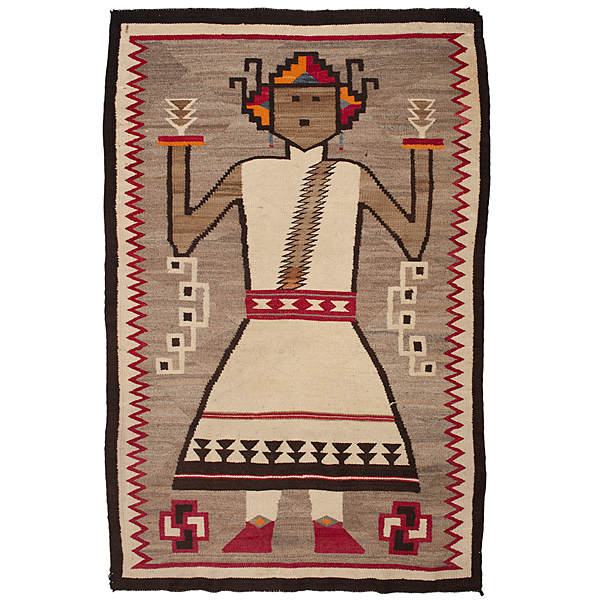 Navajo Figural Weaving hand spun 161163