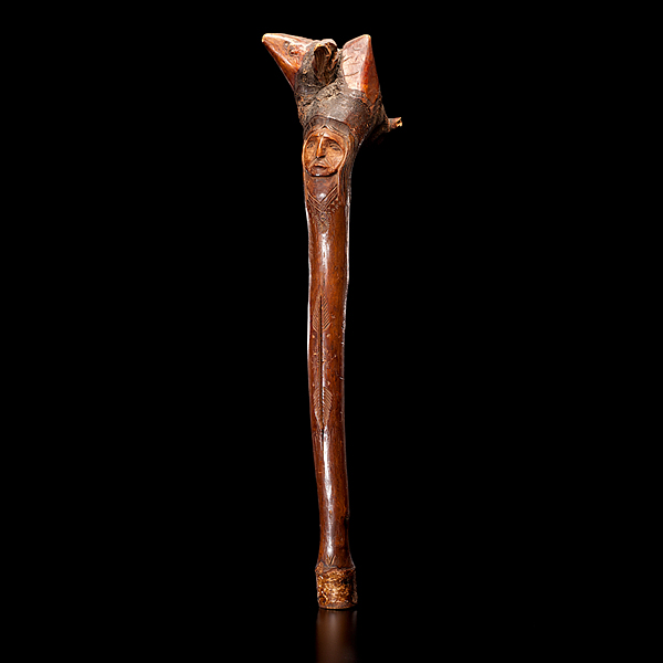 Penobscot Carved Club finely carved