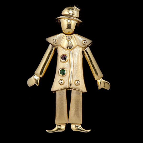 ''Happy Man'' Italian Gold Figure