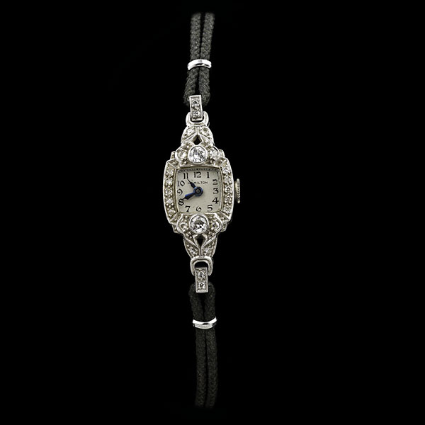 Petite Hamilton Diamond Watch with
