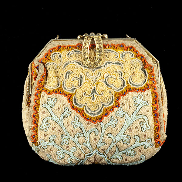 Vintage Longchamps Beaded Handbag  161205