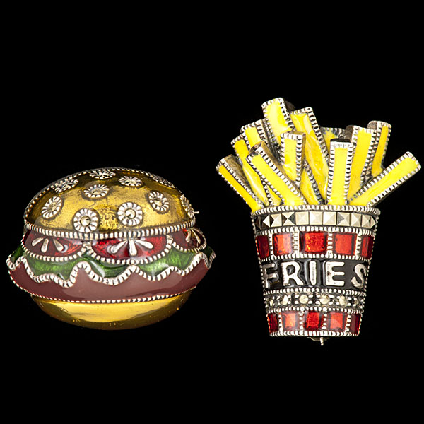 Judith Jack Fries and Burger Pin 161211