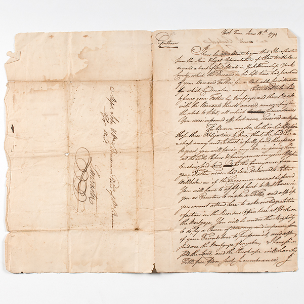 Colonial Legal Document 1793 2pp