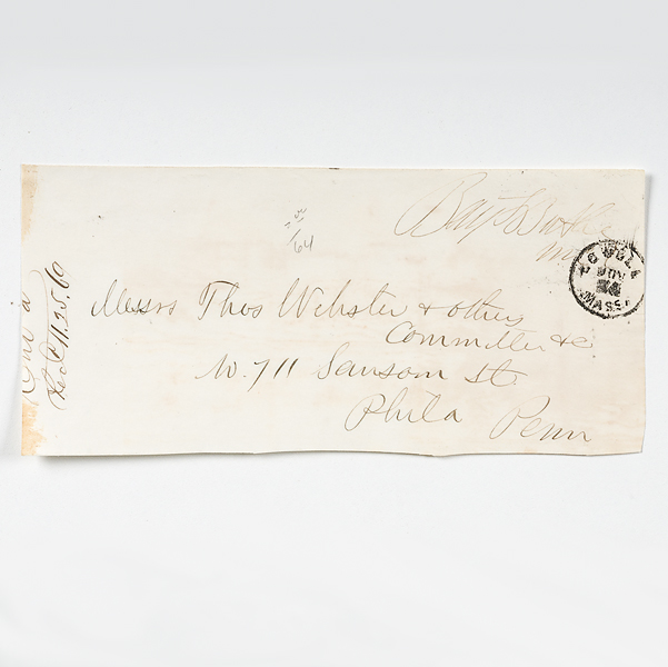 Benjamin Butler Signed Envelope 161278
