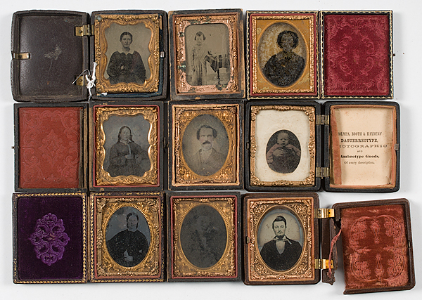 Group of Daguerreotypes Ambrotypes 1612b8