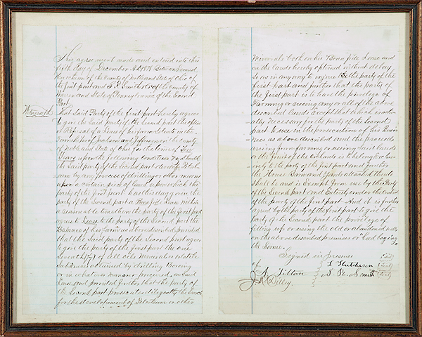 19th Century Agreement For Drilling 1612e1