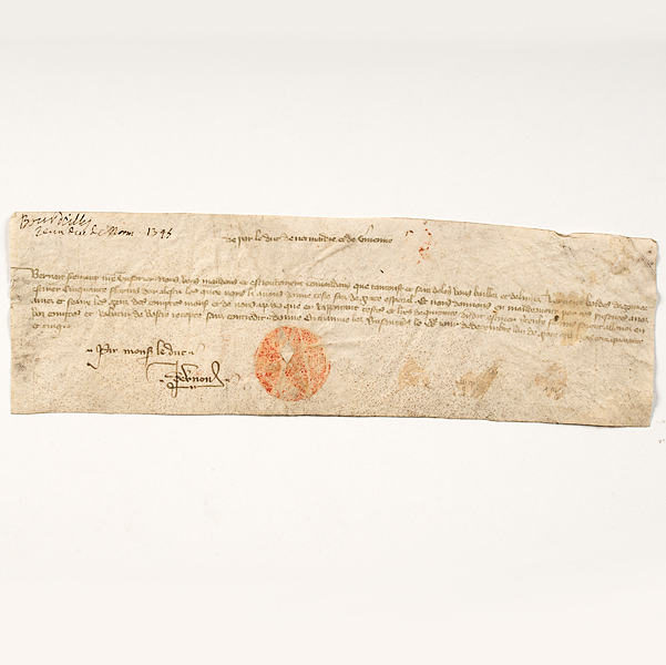 Philip VI of Valois France DS 1345 Document