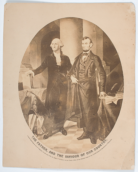 Washington Lincoln Print The 161342