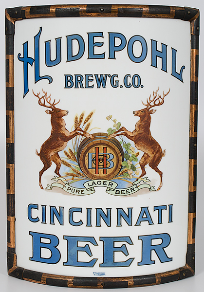 Hudepohl Corner Beer Advertising Sign