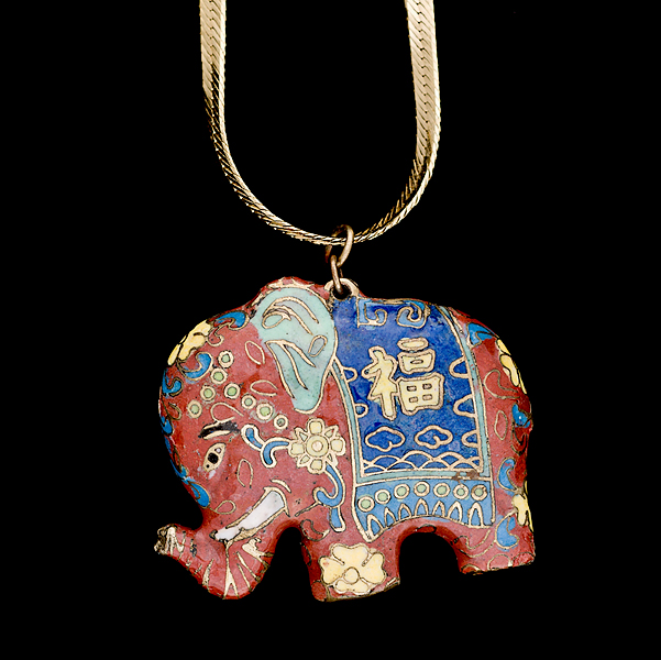 Enameled Asian Elephant An enameled Elephant 1613d0