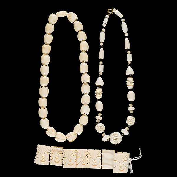 Large Grouping of Ivory Jewelry 161413