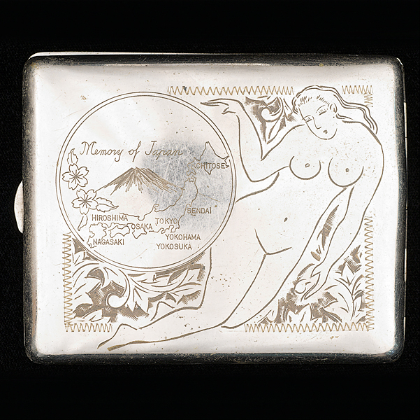 Engraved Cigarette Case A mixed 161449