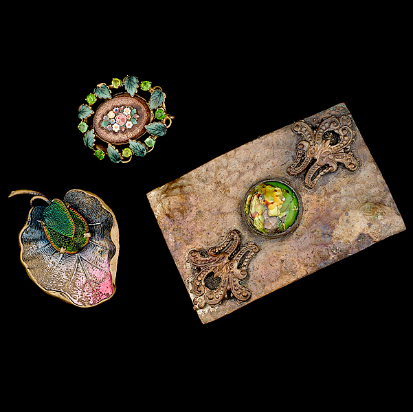 Grouping of Silver Multicolor Enamel 16144b