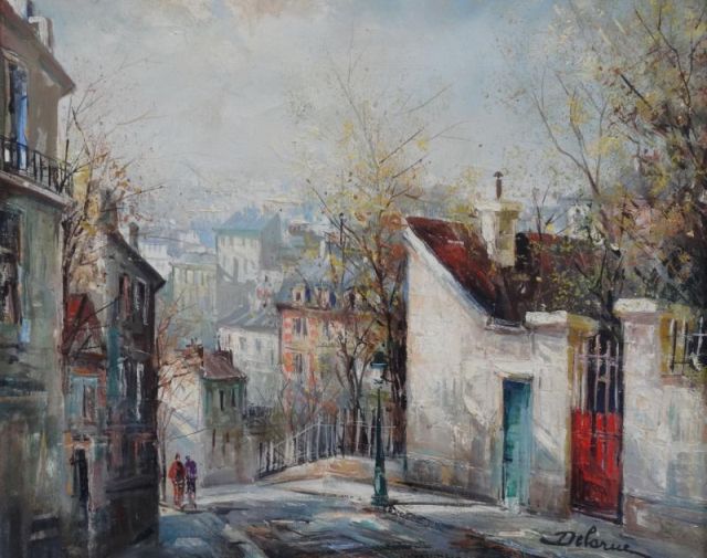 DELARUE Lucien O C Parisian Street 16147e