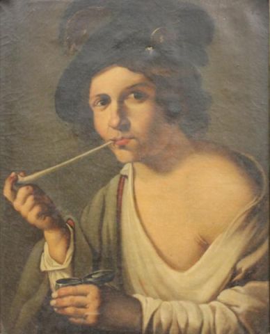European Oil on Canvas of a Man