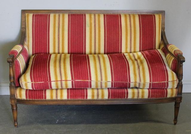 Louis XVI Style Upholstered Settee.Nice