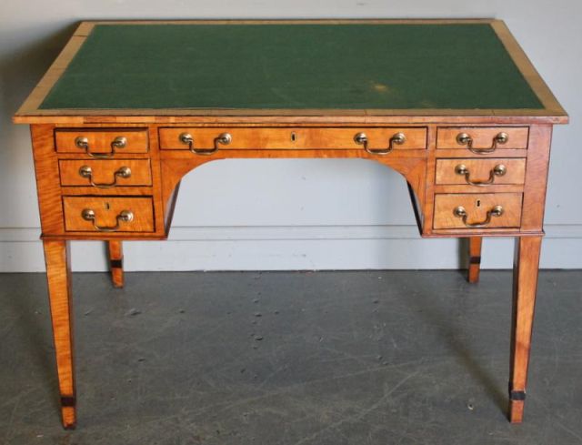 George III Satinwood Desk From 1614b8