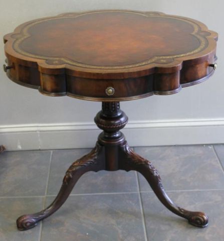 Custom Mahogany Center Table.With shaped