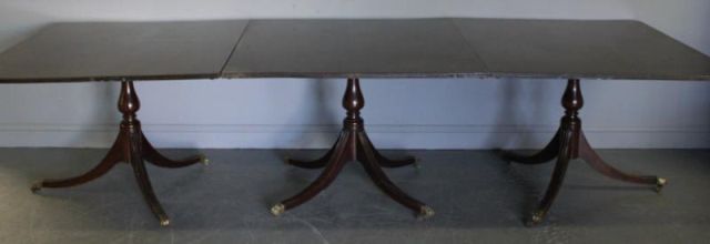 George III Triple Pedestal Mahogany 1614c8