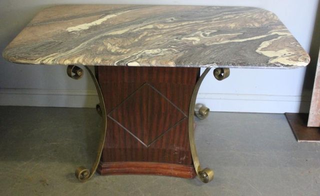 Art Deco Center Table with Replaced 1614e9