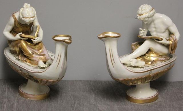 Pair of Porcelain Aladdin Type 1614fd