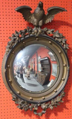 Early 20th Century Bullseye Mirror Bronze 161509