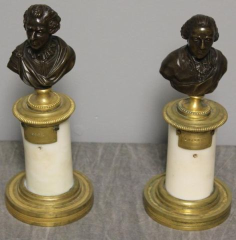 Small Pair of 19th Century Bronze