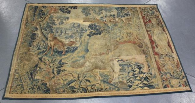 17th Century Continental Tapestry Depicts 161527