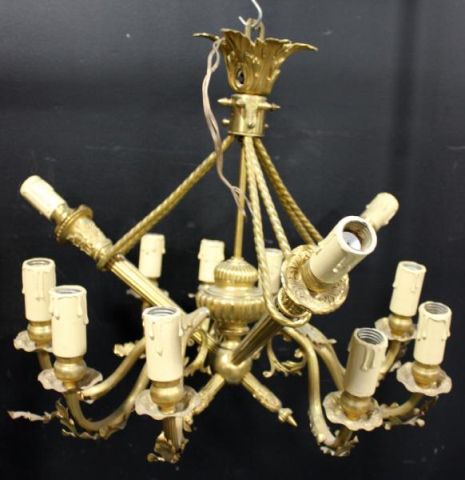 Antique French Bronze Chandelier.Classical