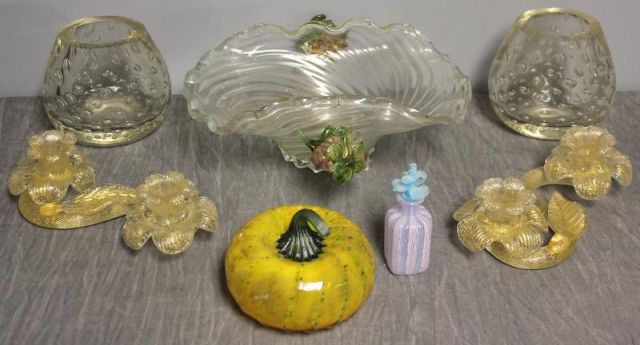 Vintage Venetian Glass Lot Includes 161546