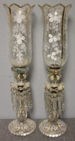 Pair of Bohemian Type Hurricane 16153e