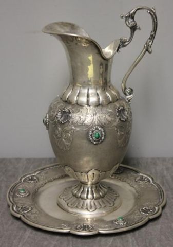 Beautiful Italian Silver Ewer and 161562