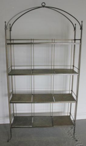 Iron Dome Top Etagere with Tile