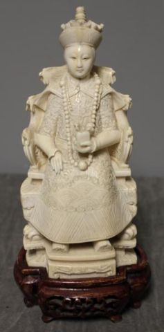 Signed Chinese Carved Ivory Figure 1615d2