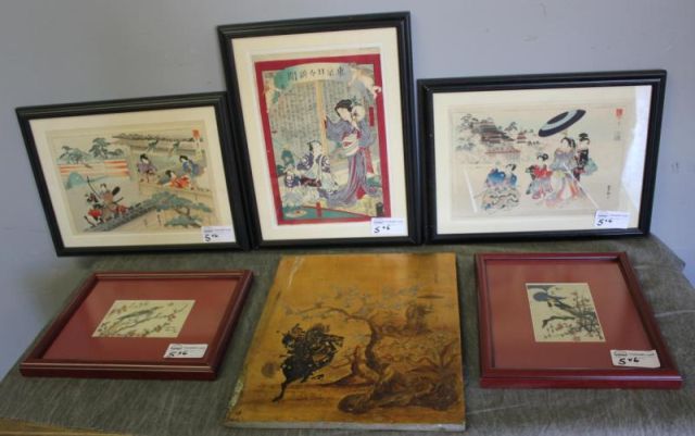 Box Lot of 6 Works: Oriental Prints