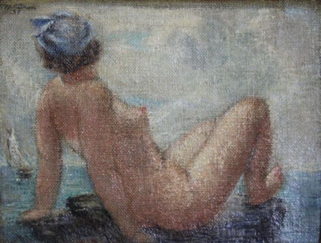 CITRON Minna. Oil on Canvas ''Siren's